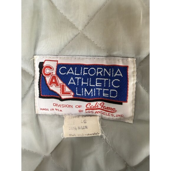 VTG Washington Huskies Satin Jacket Mens L Made In USA Front Back Spell Out READ - Picture 15 of 16